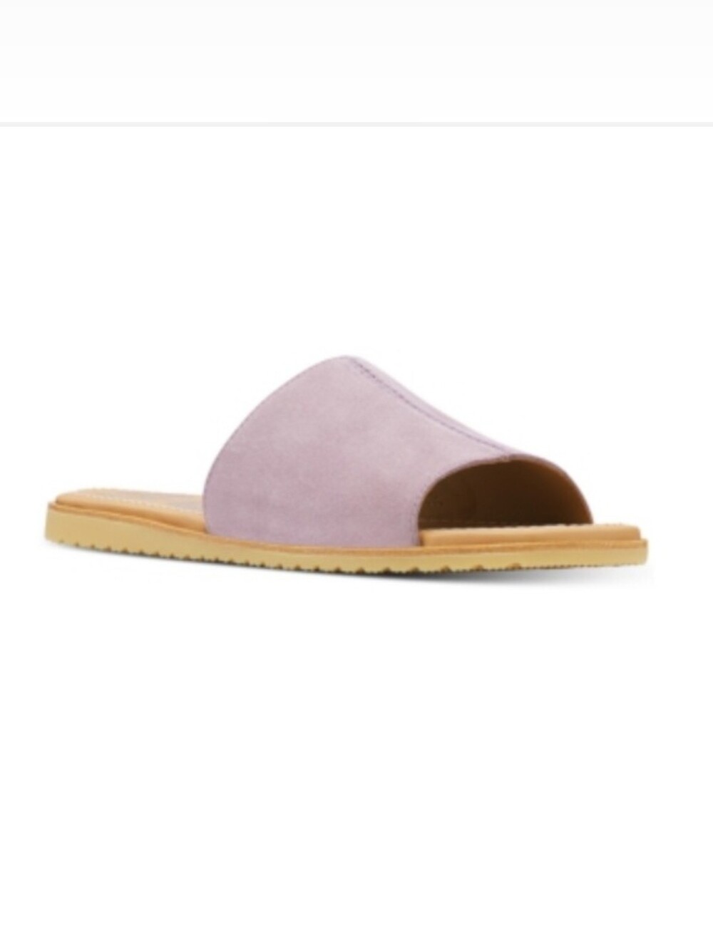 Sorel Ella Block Suede Slide Shale Mauve Size 8 - Picture 4 of 9
